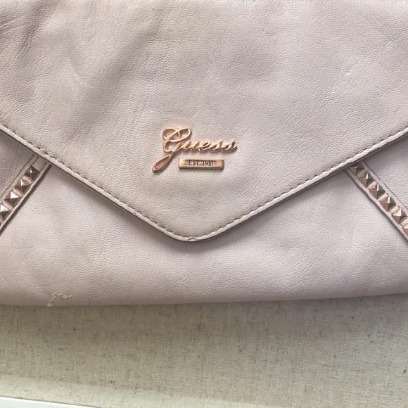 Pink guess with rose gold detail clutch - Picture 3 of 4